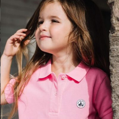 Polo manga corta Jott de Niño y Niña MALO 4917/415 rose fluor BASIC Justoverthetop rosa flúor