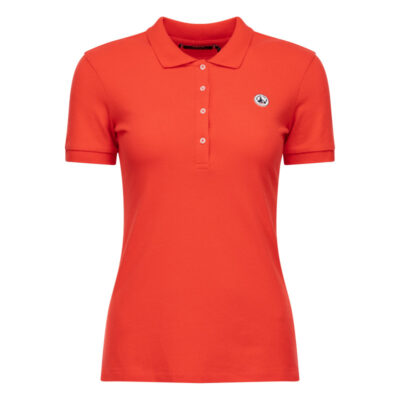 Polo manga corta Jott de Mujer ANGERS 9924/715 orange fluo BASIC Justoverthetop naranja flúor