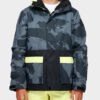 Chaqueta exterior niño nieve BILLABONG con capucha FIFTY 50 BOYS Jacket CITRUS Ref. Q6JB02 amarilla y negra camo