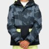 Chaqueta exterior niño nieve BILLABONG con capucha FIFTY 50 BOYS Jacket CITRUS Ref. Q6JB02 amarilla y negra camo