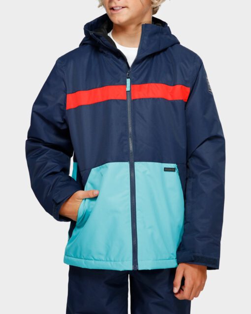 Chaqueta exterior niño nieve BILLABONG con capucha ALL DAY Jacket NAVY Ref. Q6JB10 azul marino y turquesa