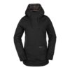 Sudadera VOLCOM de forro polar técnica con capucha YERBAYERBA blk Ref. H4152104 negra capucha animal print