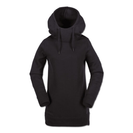 Sudadera VOLCOM para mujer estilo boyfriend con capucha METALINE FLEECE Ref. H2451806 negra