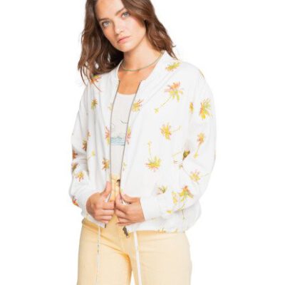 Chaqueta BILLABONG Reversible Bomber para Mujer Summer Bombers SALT CRYSTAL (4194) Ref.W3JK03BIP1 blanca flores Nueva colección