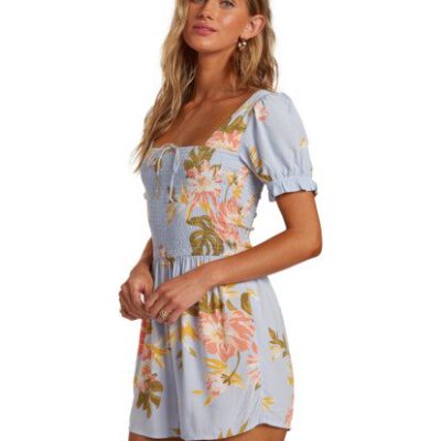 Mono corto BILLABONG manga corta para mujer Flirty Day MULTI (1220) Ref. W3WK04BIP1 flores azul Nueva colección 2021