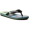 Sandalias QUIKSILVER Chanclas goma playa niño Molokai BLACK/GREEN/GREY (xkgs) Ref. AQBL100197 verde/azul