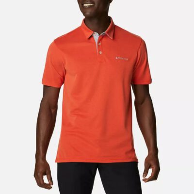 Polo COLUMBIA manga corta Nelson Point™ para hombre Bonfire Ref. 1772721846 rojo