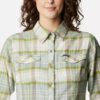 Camisa COLUMBIA de manga larga para mujer Camp Henry™ II Stone Green Plaid Ref. 1885535397 Cuadros verdes