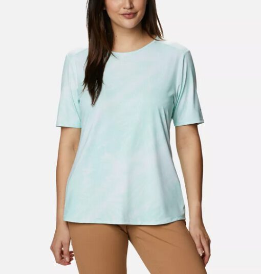 Camiseta COLUMBIA manga corta para mujer Chill River™ Mint Cay Print Sunburst Ref. 1885693368 verde agua
