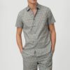 Camisa O'NEILL Hombre manga corta TAGHAZOUT SHORTSLEEVE SHIRT Green whith Ref. 1A1312 azul/mostaza