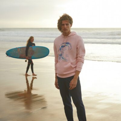 Sudadera O'NEILL hombre con capucha ORIGINAL SURFER HOODIE Crystal rose Ref.1A1414 surfera rosa palo