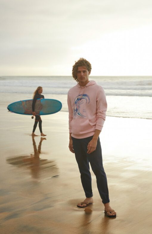 Sudadera O'NEILL hombre con capucha ORIGINAL SURFER HOODIE Crystal rose Ref.1A1414 surfera rosa palo