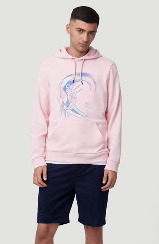 Sudadera O'NEILL hombre con capucha ORIGINAL SURFER HOODIE Crystal rose Ref.1A1414 surfera rosa palo