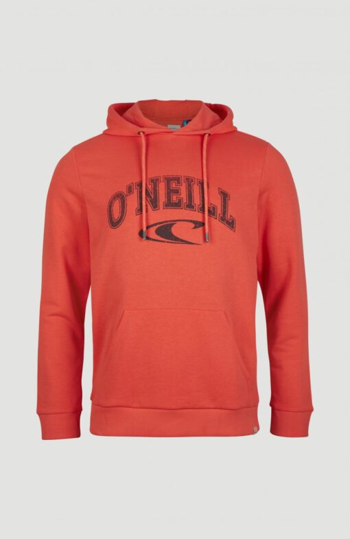 Sudadera O'NEILL hombre con capucha STATE HOODIE Livin coral Ref. 1A1438 rojo coral logo pecho