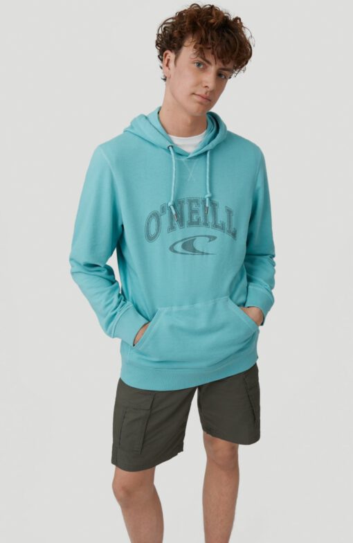 Sudadera O'NEILL hombre con capucha STATE HOODIE Aqua Sea Ref. 1A1438 Azul agua logo pecho