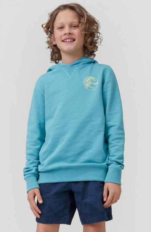 Sudadera O'NEILL niño surfera con capucha CIRCLE SURFER HOODIE Aqua sea Ref. 1A1480 azul agua