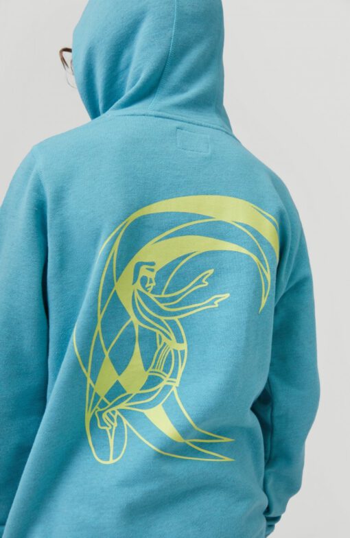 Sudadera O'NEILL niño surfera con capucha CIRCLE SURFER HOODIE Aqua sea Ref. 1A1480 azul agua