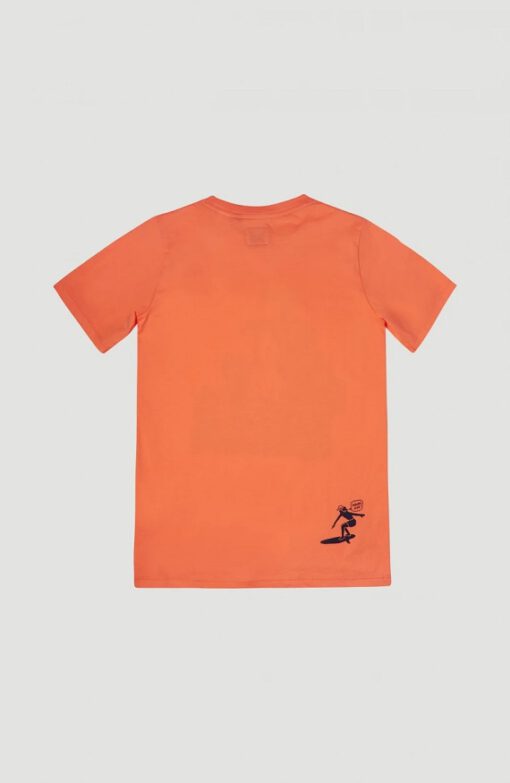 Camiseta O'NEILL manga corta niño surfera PALM SHORTSLEEVE T-SHIRT Living coral Ref. 1A2478 naranja palmera