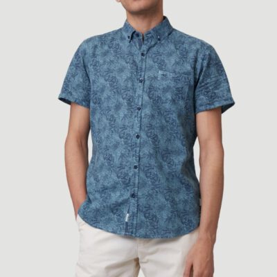 Camisa Hombre O'NEILL manga corta OUTLINE FLORAL SHORTSLEEVE SHIRT Arctic Ref. 0A3740 azul flores