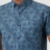 Camisa Hombre O'NEILL manga corta OUTLINE FLORAL SHORTSLEEVE SHIRT Arctic Ref. 0A3740 azul flores