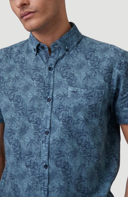 Camisa Hombre O'NEILL manga corta OUTLINE FLORAL SHORTSLEEVE SHIRT Arctic Ref. 0A3740 azul flores