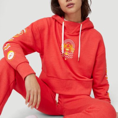 Sudadera O'NEILL con capucha para mujer CALI GRAPHIC HOODIE Hot coral Ref. 1A6434 coral