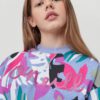 Sudadera O'Neill niña suave con cuello redondo O'NEILL PRINT CREW SWEATSHIRT Purple Ref. 1A6478 multicolor