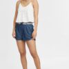 Top O'NEILL tirantes para mujer BEADED TANKTOP Powder White Ref. 1A6926 blanco