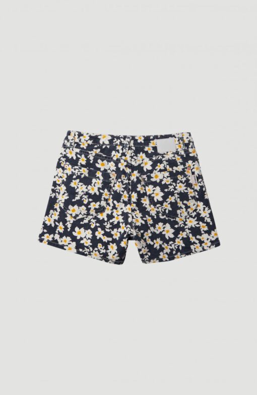 Pantalón corto O'NEILLL short para niña COLORED SHORTS Blue/yelow Ref. 1A7572 flores azul/amarillo