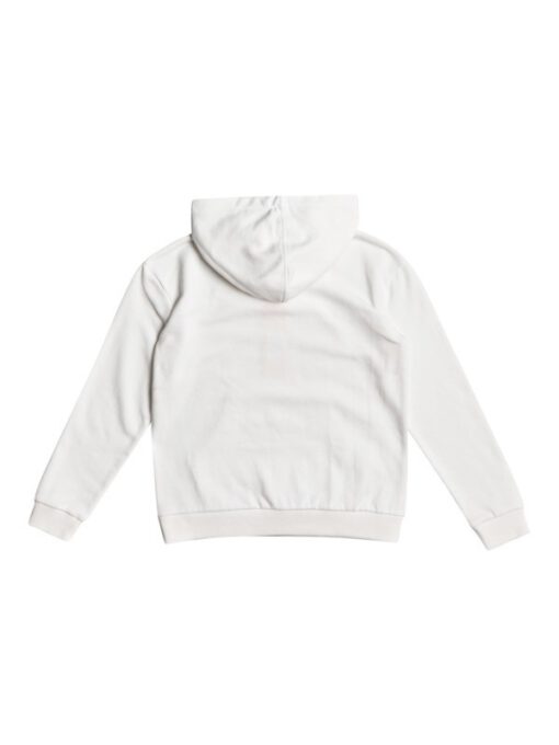 Sudadera ROXY de tejido orgánico con capucha para niña Indian Poem BROOK GREEN (wbko) Ref. ERGFT03615 blanco roto logo pecho