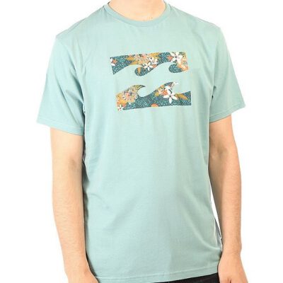 Camiseta BILLABONG surfera manga corta niño surfera TEAM WAVE DARK HAZE Dark haze Ref. W2SS13 verde agua