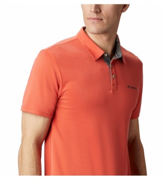 Polo COLUMBIA manga corta Nelson Point™ para hombre Bonfire Ref. 1772721845 naranja