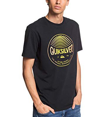 Camiseta Hombre QUIKSILVER manga corta Clours In Stereo Black (kvjo) Ref. EQYZT05742 negra logo pecho