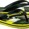 Sandalias QUIKSILVER Chanclas goma playa niño Molokai BLACK/YELOW (xkgw) Ref. AQBL100016 negro/amarilla cuadros