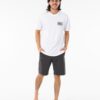 Camiseta RIP CURL hombre manga corta surfera Mind Wave Logo White Ref. CTERL9 blanca the shearch