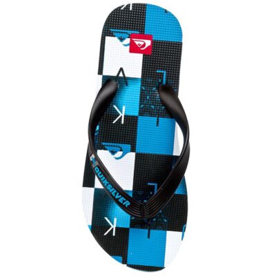 Sandalias QUIKSILVER Chanclas goma playa niño Molokai BLACK/BLUE (xkbw) Ref. AQBL100016 negro/azul cuadros