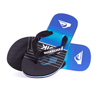 Sandalias QUIKSILVER Chanclas goma playa niño Molokai Highline Slab BLACK/BLACK/GREY (xkks) Ref. AQBL100363 azul/negra