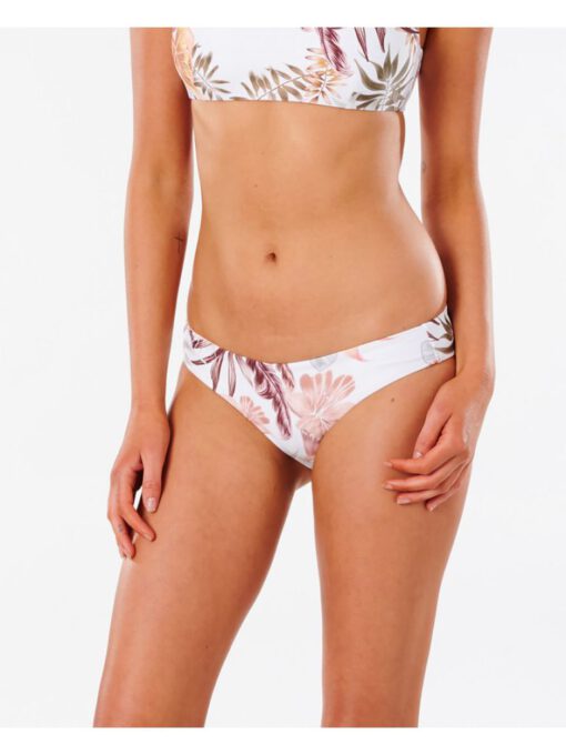 Braguita de bikini RIP CURL una pieza Mini Mujer Tallows Revo Good white Ref. GSIKW9 blanco con flores rosa palo