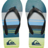 Sandalias QUIKSILVER Chanclas goma playa niño Molokai BLACK/GREEN/GREY (xkgs) Ref. AQBL100197 verde/azul