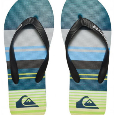 Sandalias QUIKSILVER Chanclas goma playa niño Molokai BLACK/GREEN/GREY (xkgs) Ref. AQBL100197 verde/azul