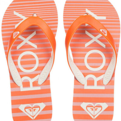 Sandalias ROXY Chanclas goma playa niña Tahiti (ORG) Ref. ARGL100030 Naranja/blanca rayas