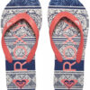 Sandalias ROXY Chanclas goma playa niña Tahiti (RHB) Ref. ARGL100030 Rosa/morado estampadas tropical