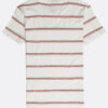 Camiseta BILLABONG surfera manga corta niño surfera Die Cut Stripe BO Bone Ref. N2JE04 Blanca rayas rojas