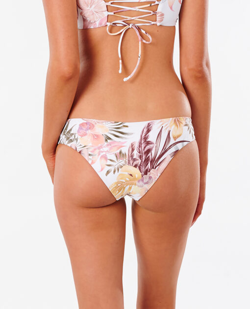 Braguita de bikini RIP CURL una pieza Mini Mujer Tallows Revo Good white Ref. GSIKW9 blanco con flores rosa palo