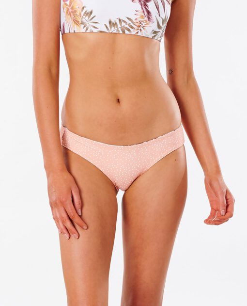 Braguita de bikini RIP CURL una pieza Mini Mujer Tallows Revo Good white Ref. GSIKW9 blanco con flores rosa palo