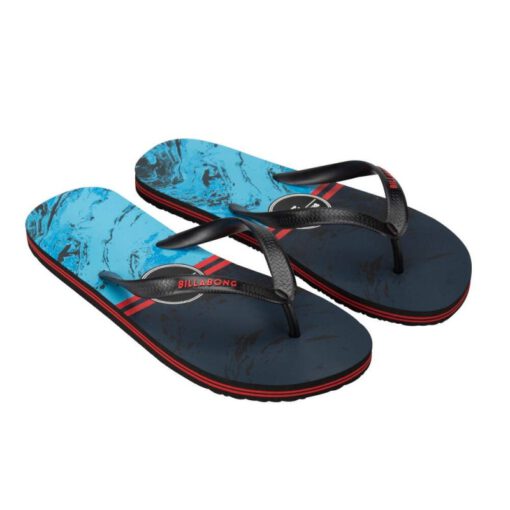 Sandalias BILLABONG Chanclas goma playa Hombre Method Indigo Ref. BIW5FF03 Roja/negra/azul olas