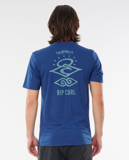 Camiseta lycra RIP CURL hombre manga corta técnica surfera Searchers UV Navy Ref. WLY34M azul