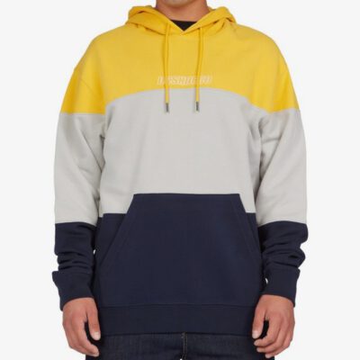 Sudadera DC SHOES Hombre con capucha DOWNING NAVY BLAZER (byj0) Ref. ADYFT03288 Azul/amarillo/gris