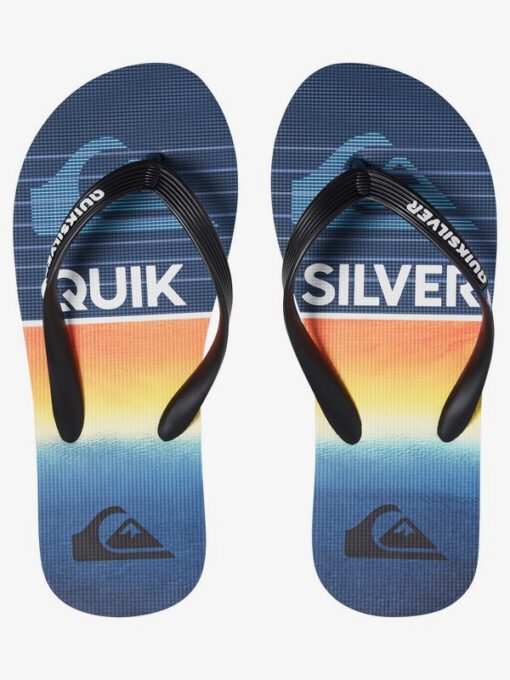 Sandalias QUIKSILVER Chanclas goma playa niño Molokai Highline Slab blue (xkbb) Ref. AQBL100363 azul/naranja