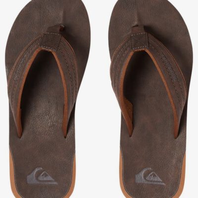 Sandalias QUIKSILVER Chanclas cuero sintético Hombre Carver Nubuck DEMITASSE - SOLID (ctk0) Ref. AQYL100623 marrón